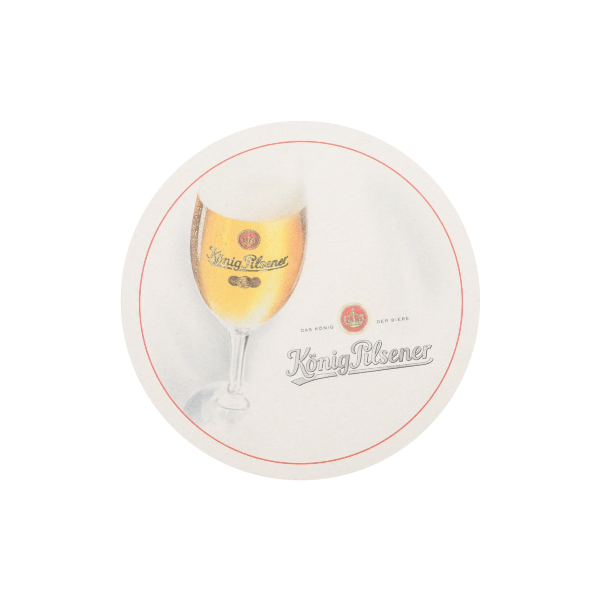 50 sous-verres en verre 10 cm König Pilsener pour la table, protection pour la table, restauration