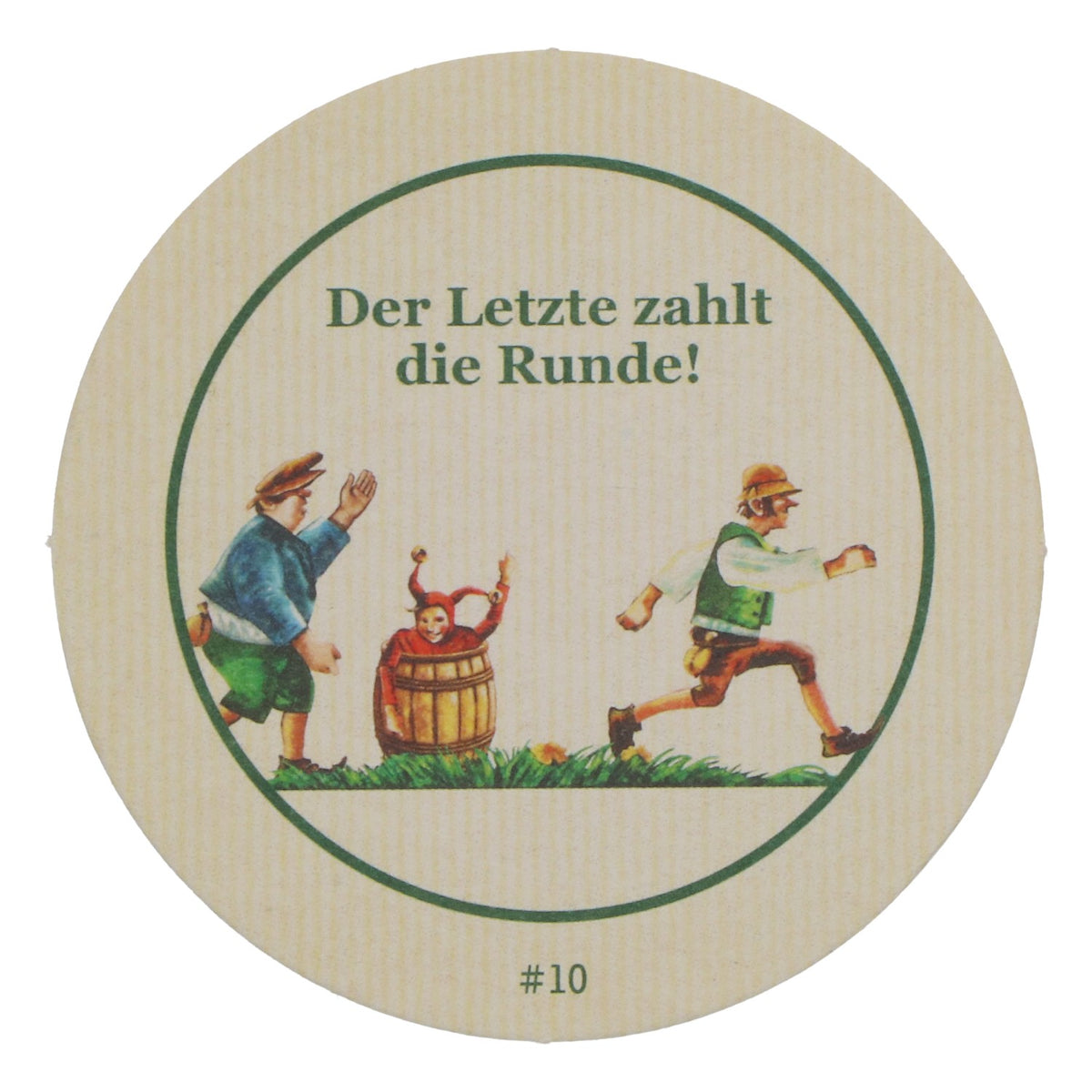 50 sous-verres « Pülleken » : « Le dernier paie la tournée » – Sous-verres et accessoires de bar – Vue 4
