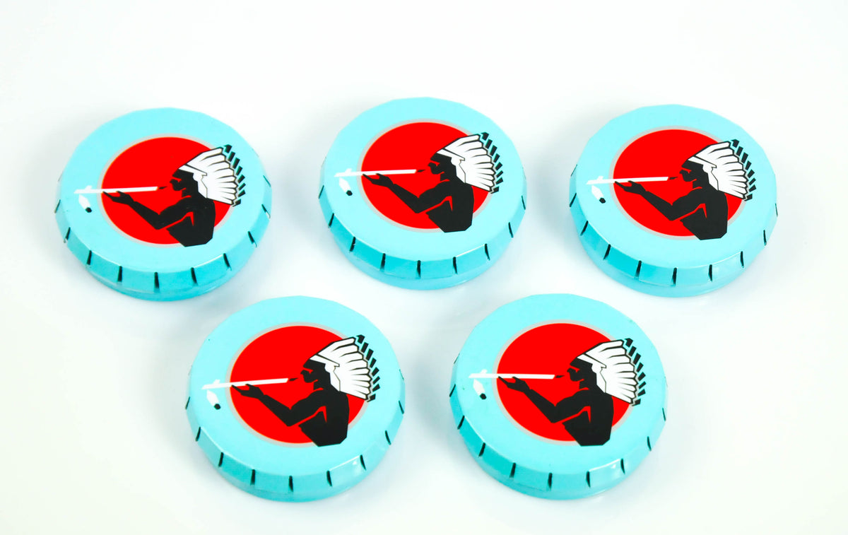 5x cendriers American Spirit Cigarettes Cendrier de plage Boîte en métal Mini Bleu – Vue 3