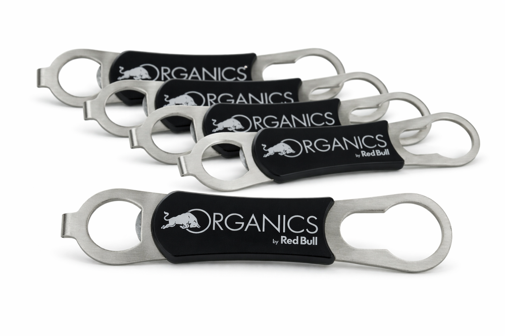 5x Red Bull Organics Décapsuleur Élégant Noir Robuste Ouvre les capsules de bouteilles Fête
