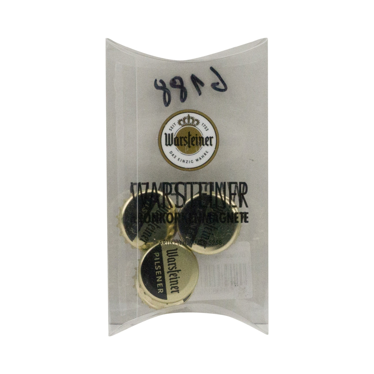 5x Warsteiner aimant pour réfrigérateur en forme de capsule de bière, tableau d'affichage Pilsner