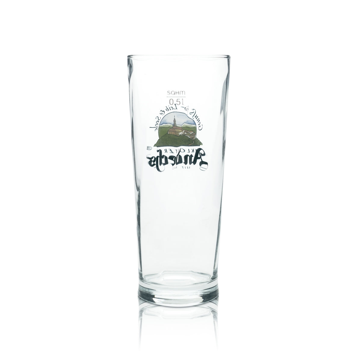 6 verres à bière Andechs 0,5 l avec logo Sahm, neufs – Vue 4