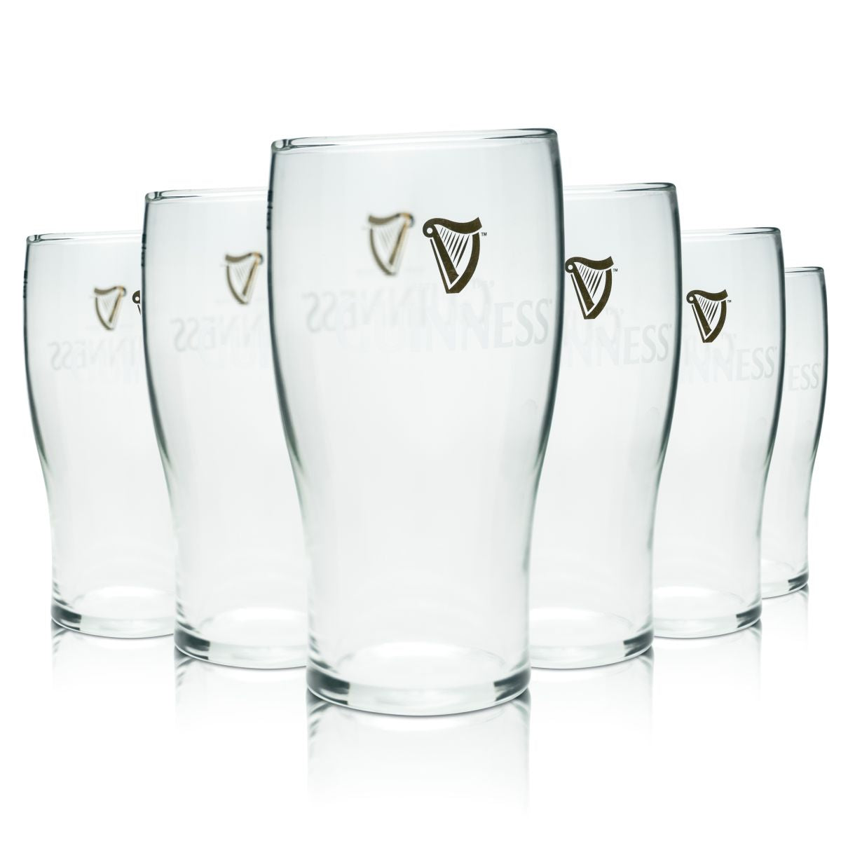 6 verres à bière Guinness 0,5 l Pint Beer Gläser Willi Becher Irish Brewery Draught