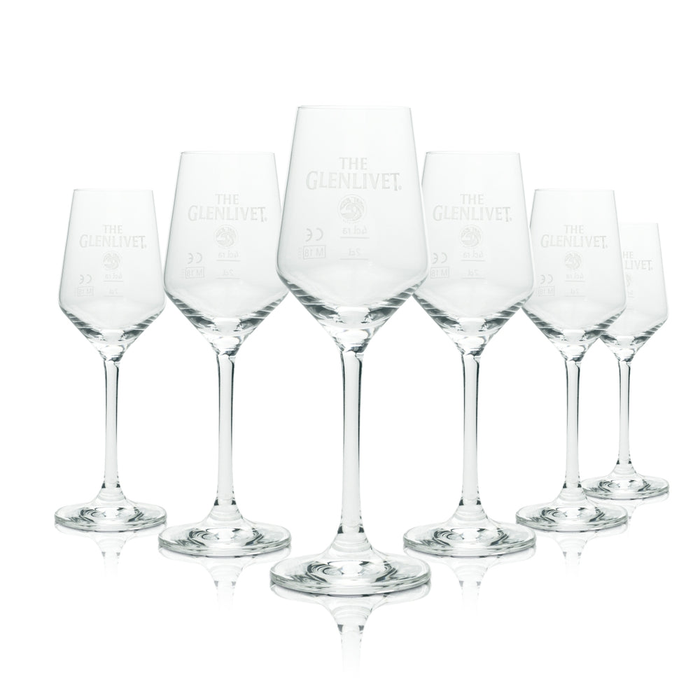 6 Verres à whisky The Glenlivet 0,1 l Verre à dégustation « Harmony » Rastal nouveau