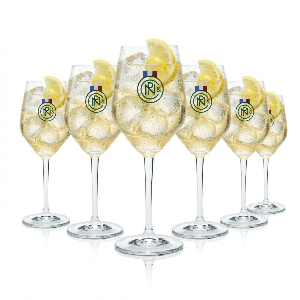 Lot de 6 verres Noilly Prat 0,36 l – Verres à vin pour apéritif et Dry Martini