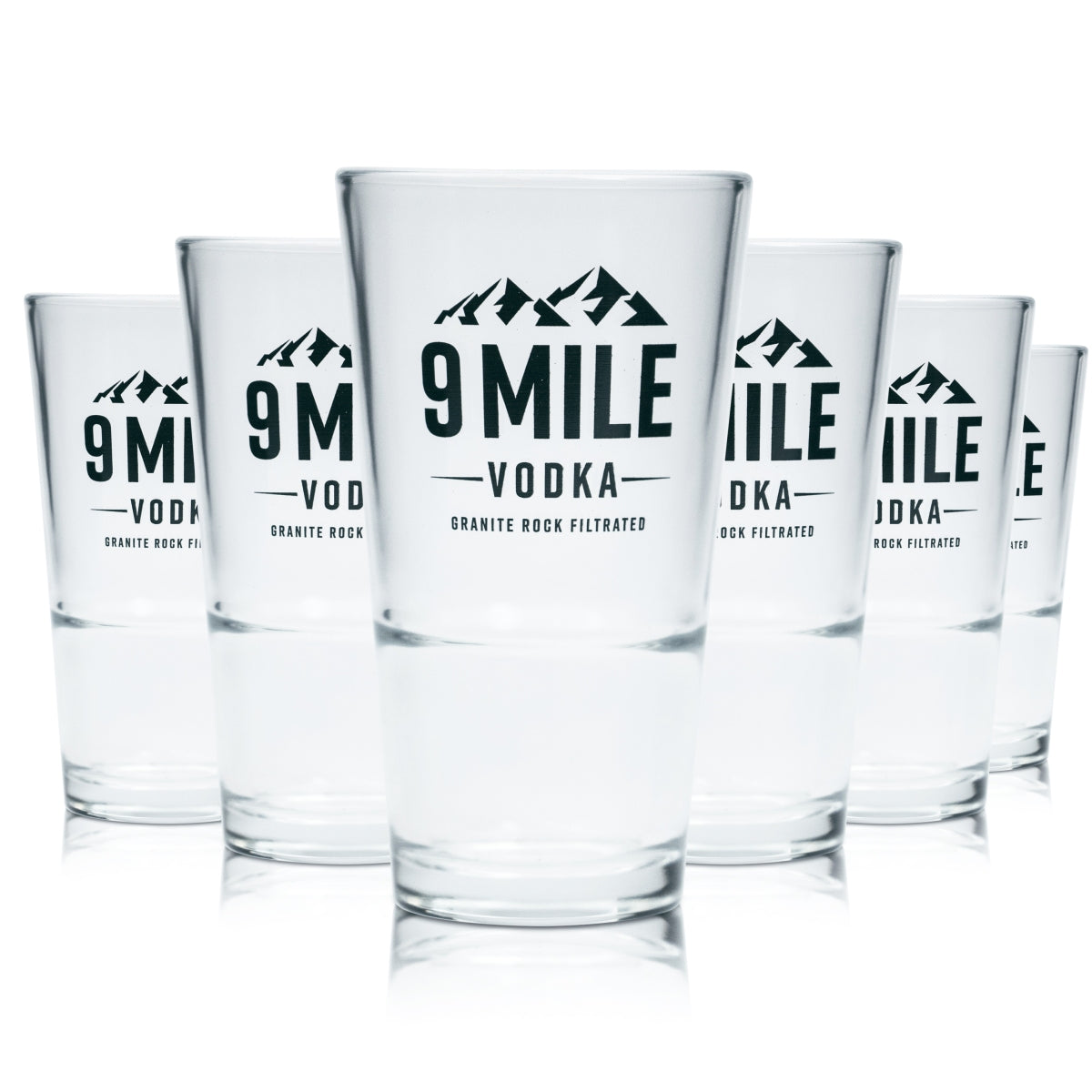6x 9 Mile Verre 0,33 l Longdrink Cocktail Vodka Apéritif Verres Empilables Berlin