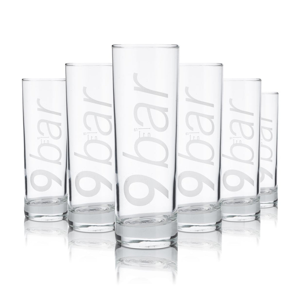 6x 9Bar Verre 0,22l Verre à long drink Verre à cocktail Verres à apéritif Set Gastro Étalonné