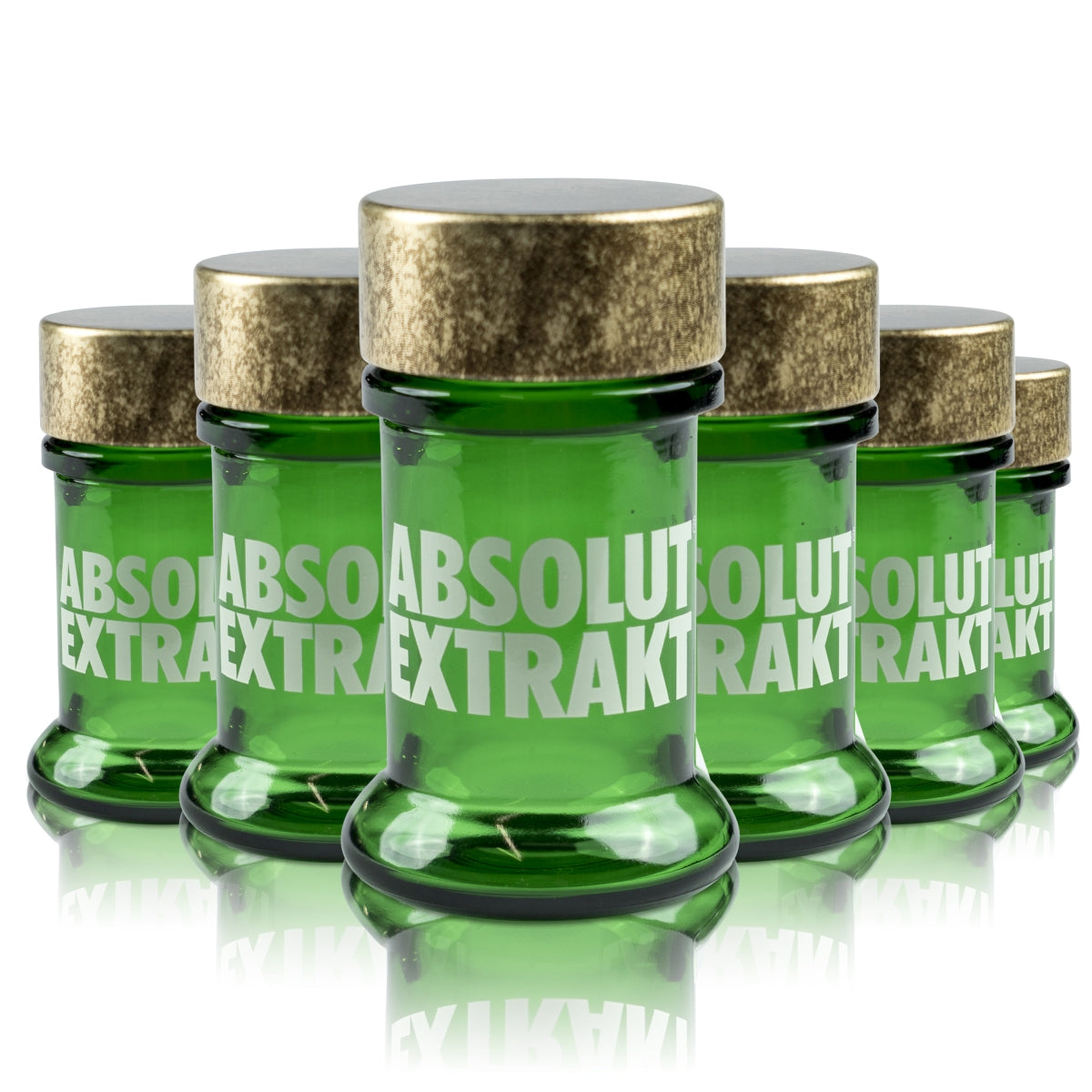 6x Verres à shot en verre Absolut 2 cl Verres à schnaps en verre véritable Extracteur Couvercle Kurze