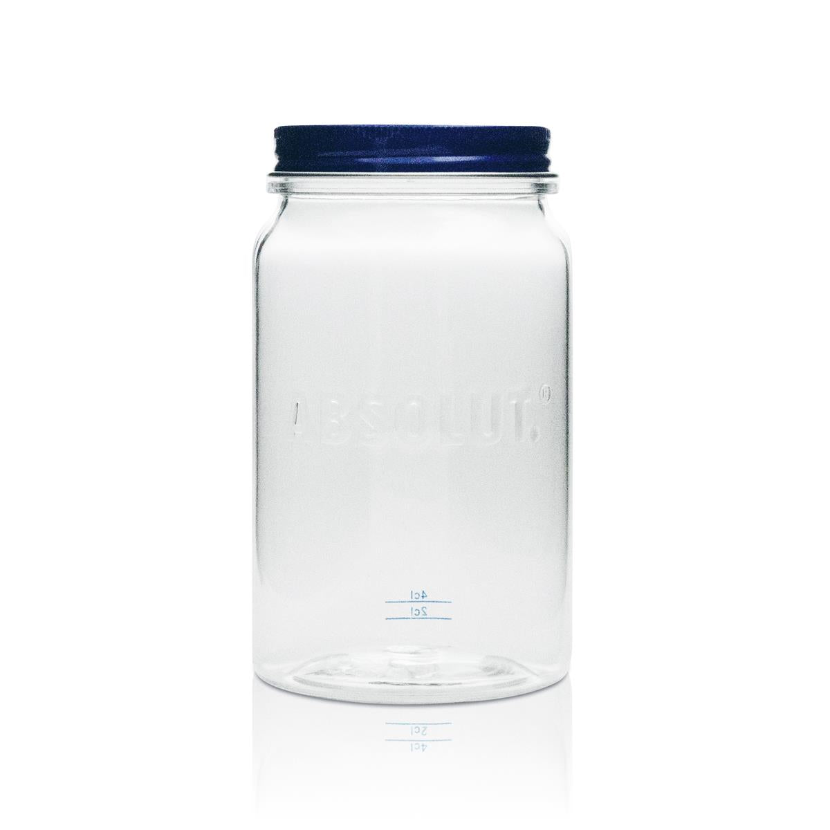 6x Gobelet en plastique absolu Verre 0,57 l Plastique Mason Jar Verre à anse Couvercle – Vue 2