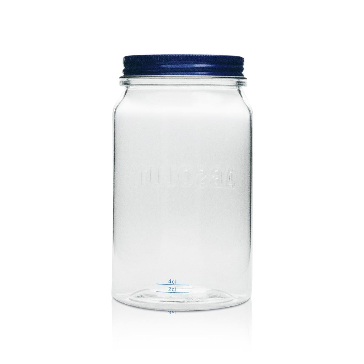 6x Gobelet en plastique absolu Verre 0,57 l Plastique Mason Jar Verre à anse Couvercle – Vue 3