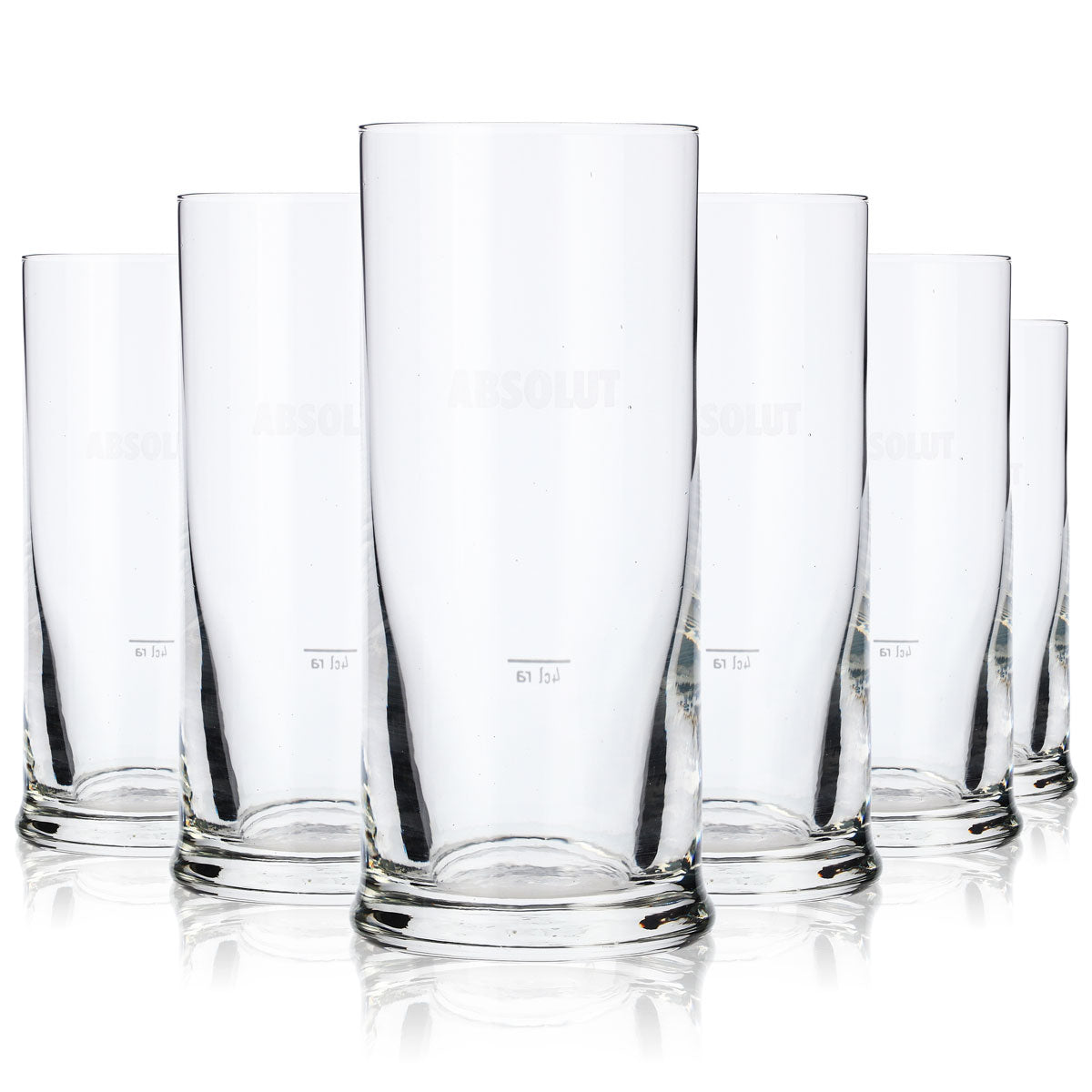 6 verres à vodka Absolut Vodka 0,2 l, verres à long drink, fond large, Rastal – Vue 5