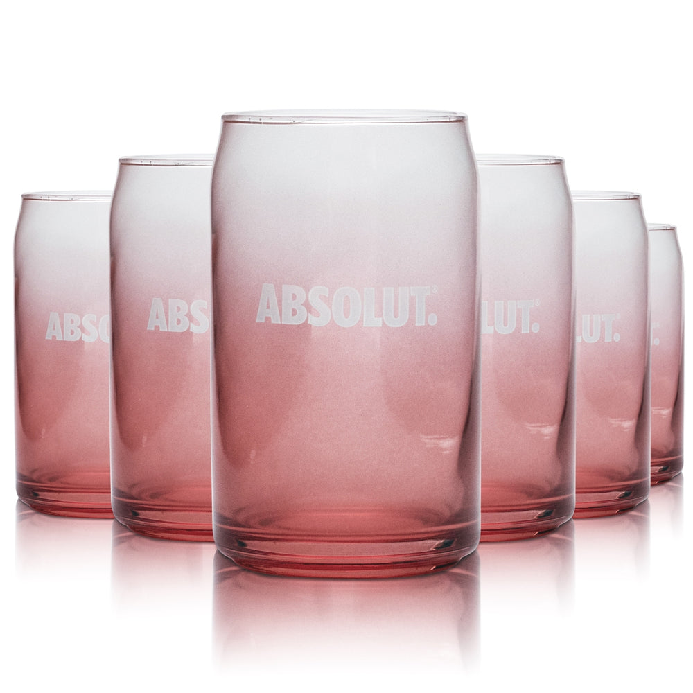 6 verres à vodka Absolut Vodka 0,3 l Sensations PINK ROT Verres à long drink Gastro