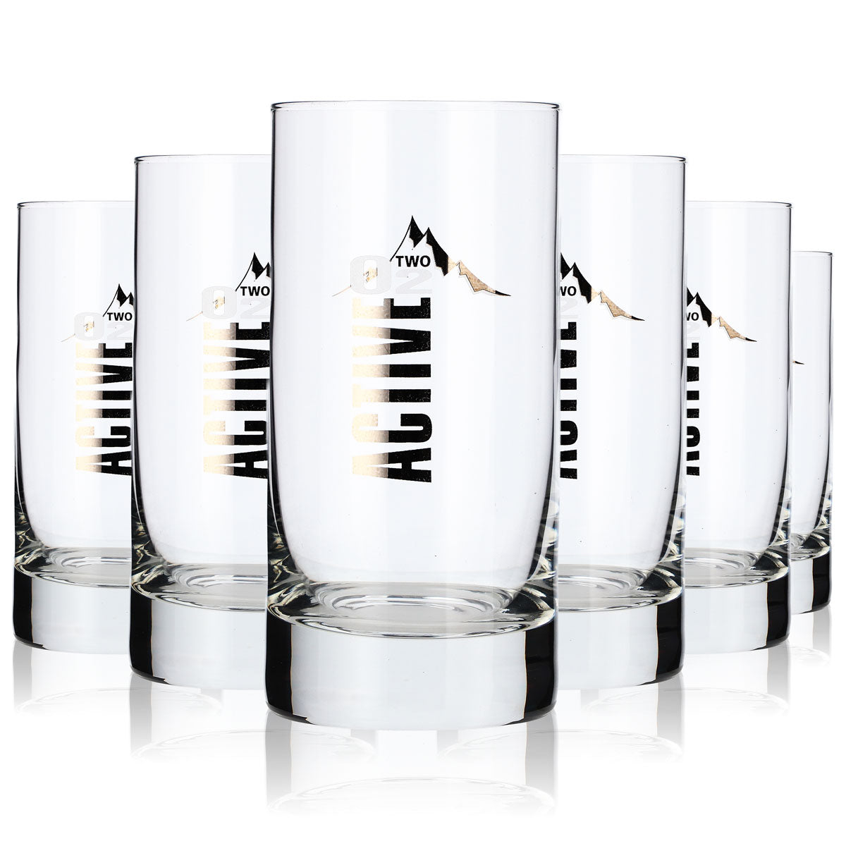 6x Active O2 Verre à eau Verres à boire Verres à eau 0,24 l Gobelets – Vue 6
