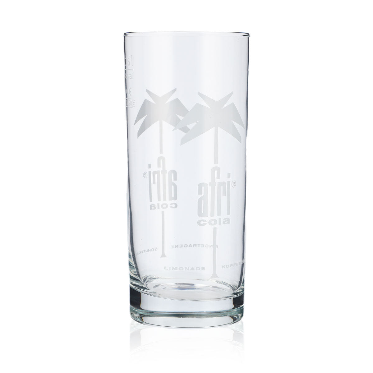 6x Afri Cola Boisson gazeuse Verre 0,5 l Verres à cola Verre à limonade Logo blanc – Vue 3