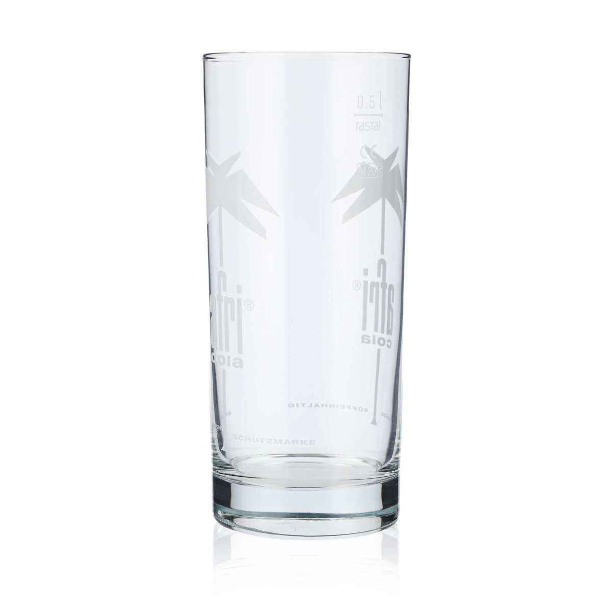 6x Afri Cola Boisson gazeuse Verre 0,5 l Verres à cola Verre à limonade Logo blanc – Vue 6