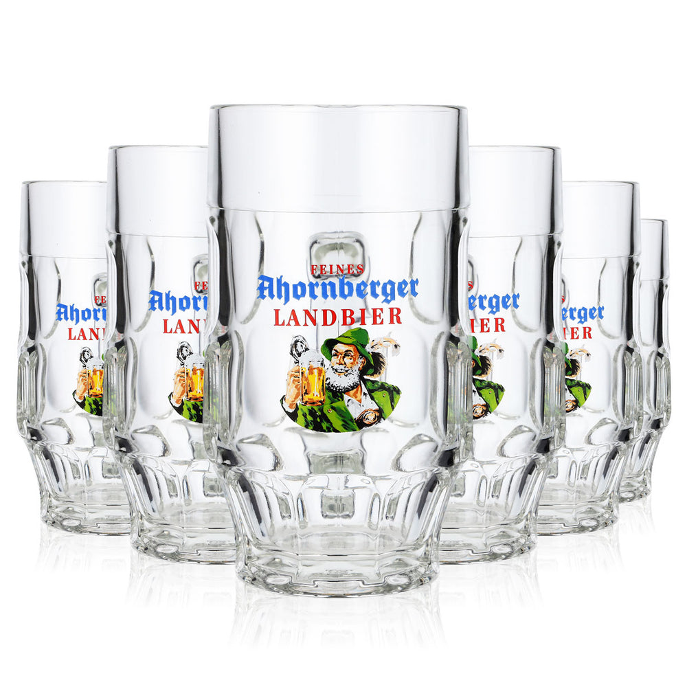 6 verres à bière Ahornberger 0,5 l, chope à bière Landbier Kontur Braumeister-Seidel