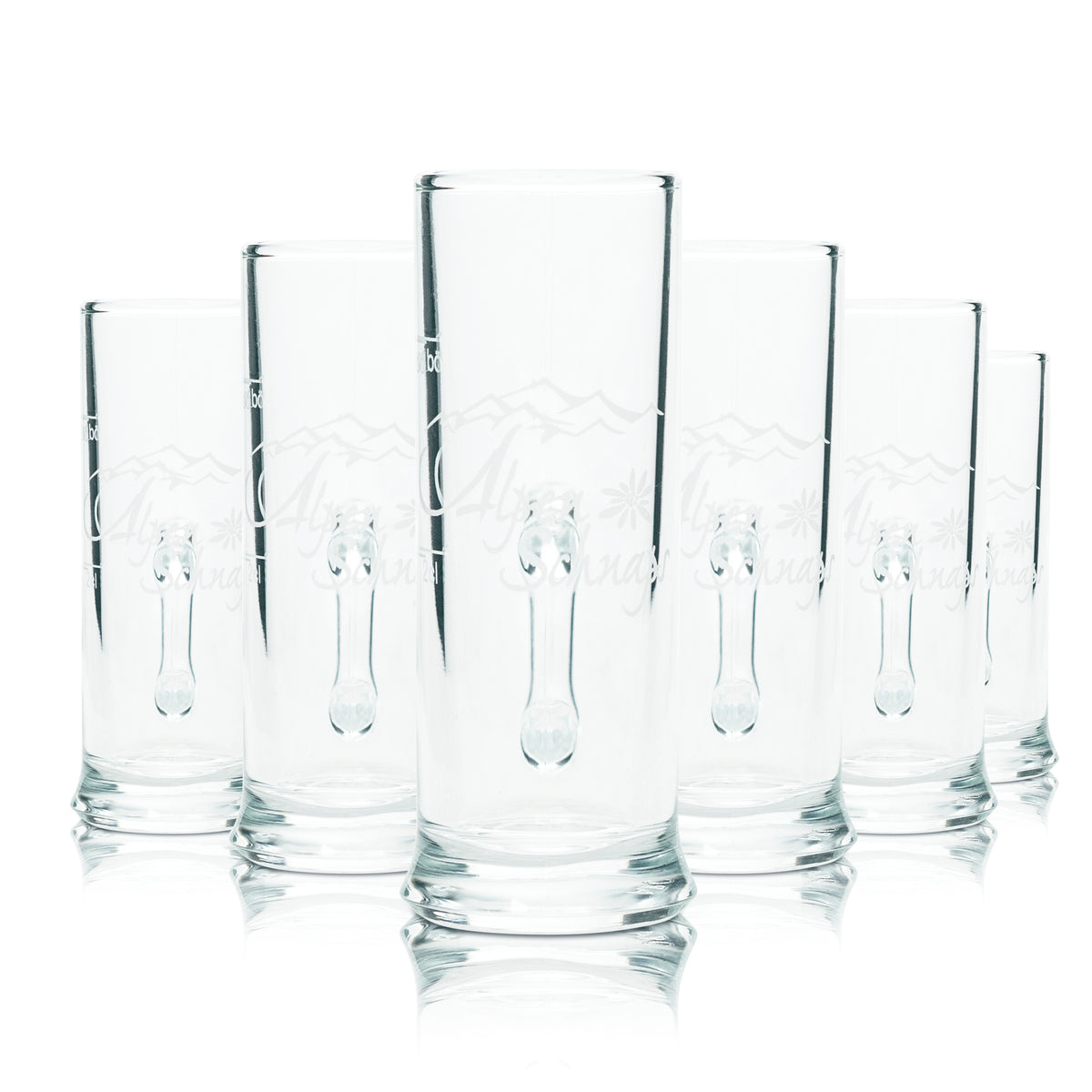 6x Alpenschnaps Steinbeisser Shot Verre 4cl Mini-Chope Les verres élégants à anse – Vue 4