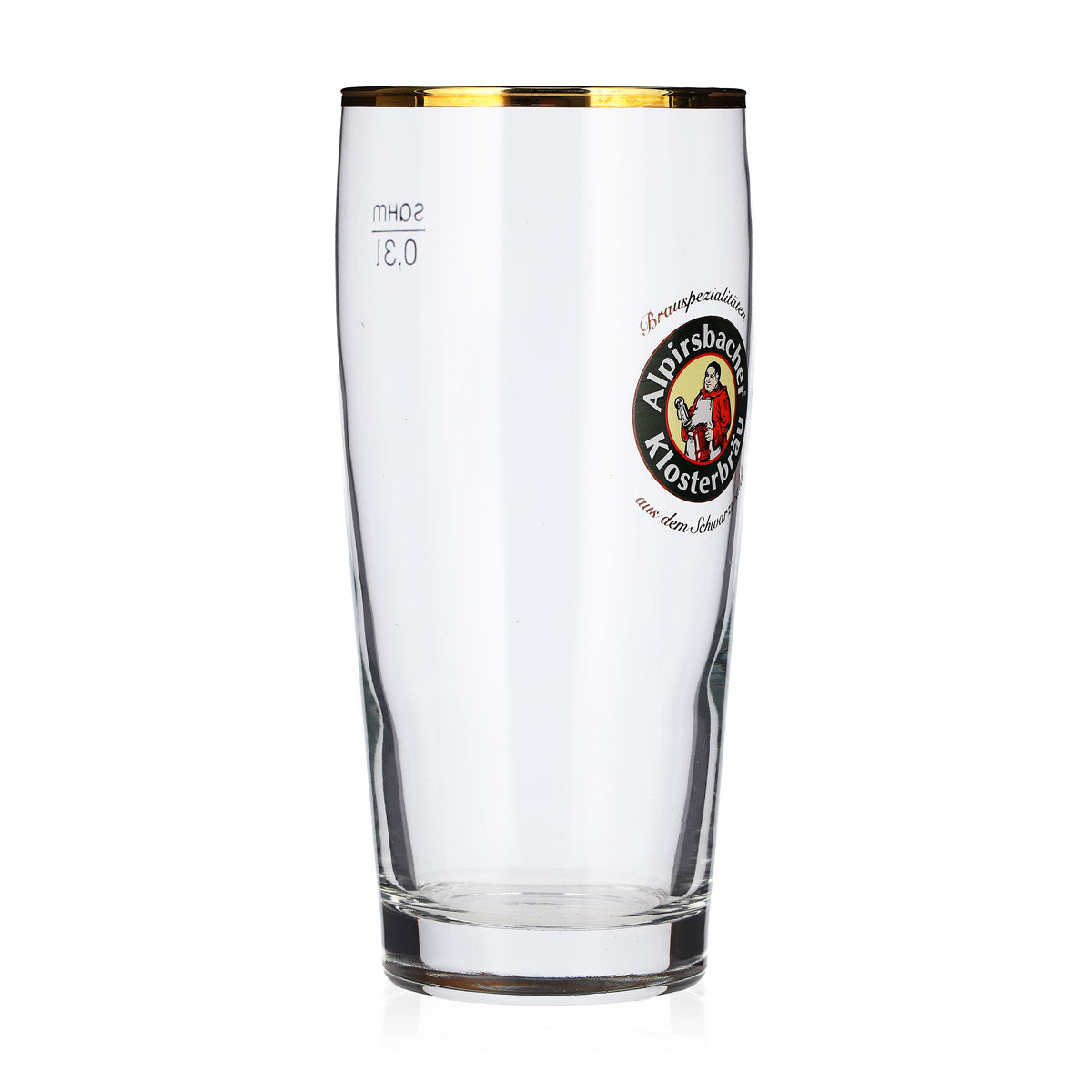 6 verres à bière Alpirsbacher de 0,3 l, à bord doré, pour bière « Sahm », verres à bière et chopes – Vue 3
