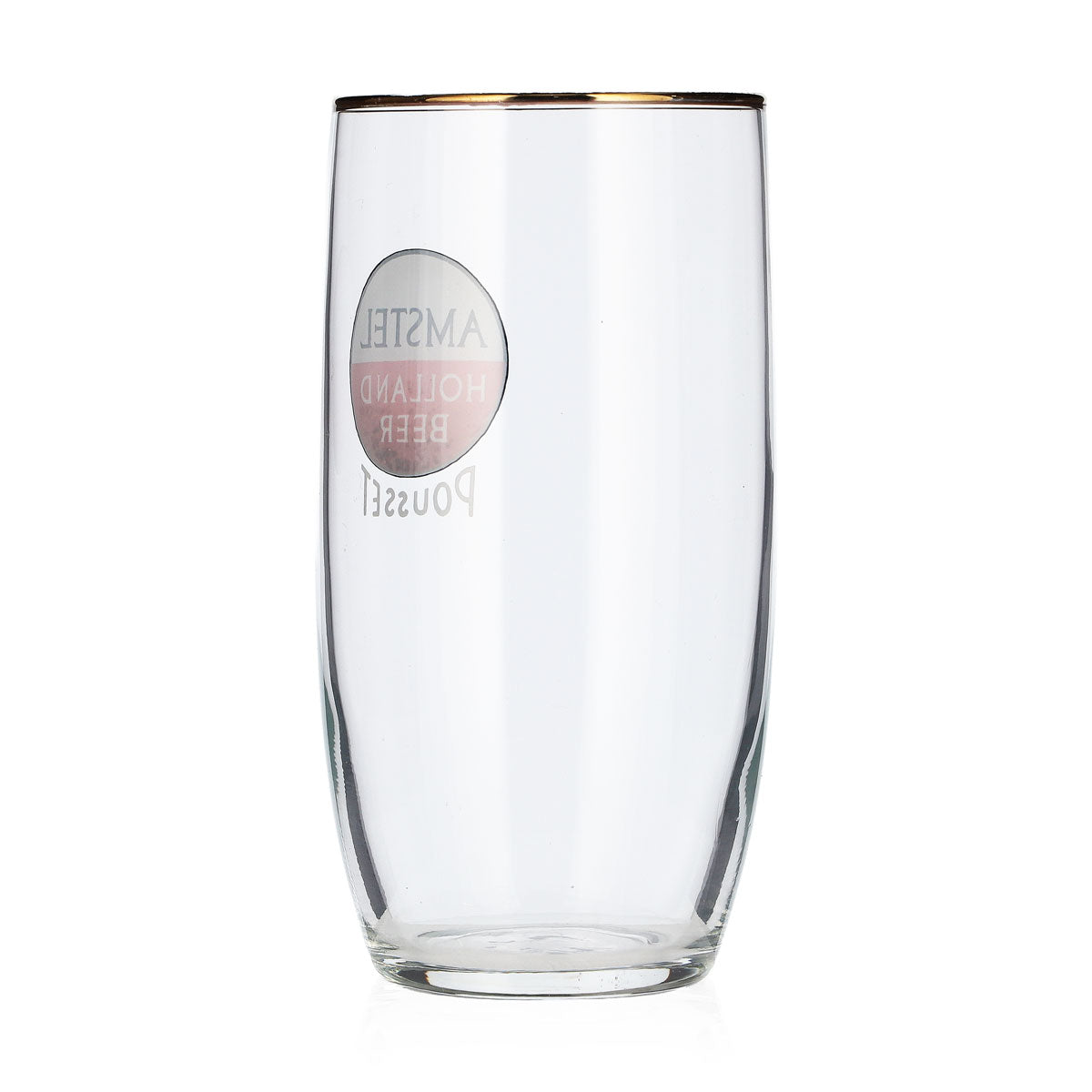 Lot de 6 verres à bière Amstel de 0,29 l, à bord doré, modèle « Willibecher Seidel » (lot de 6) – Vue 4