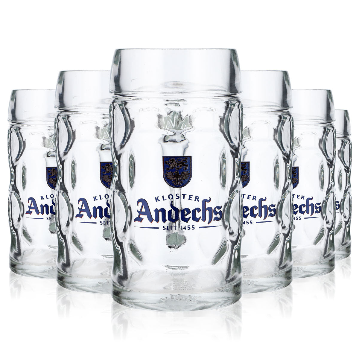 6 verres à bière Andechs 0,5 l, chopes à bière, verres à bière – Vue 7
