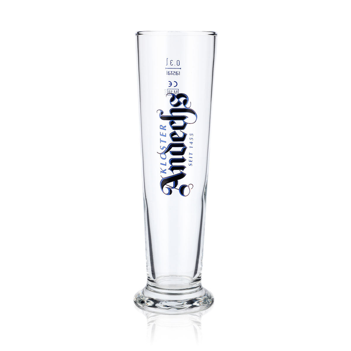 6 verres à bière Andechs 0,3 l Verres à bière Verre en forme de coupe Logo vertical – Vue 2