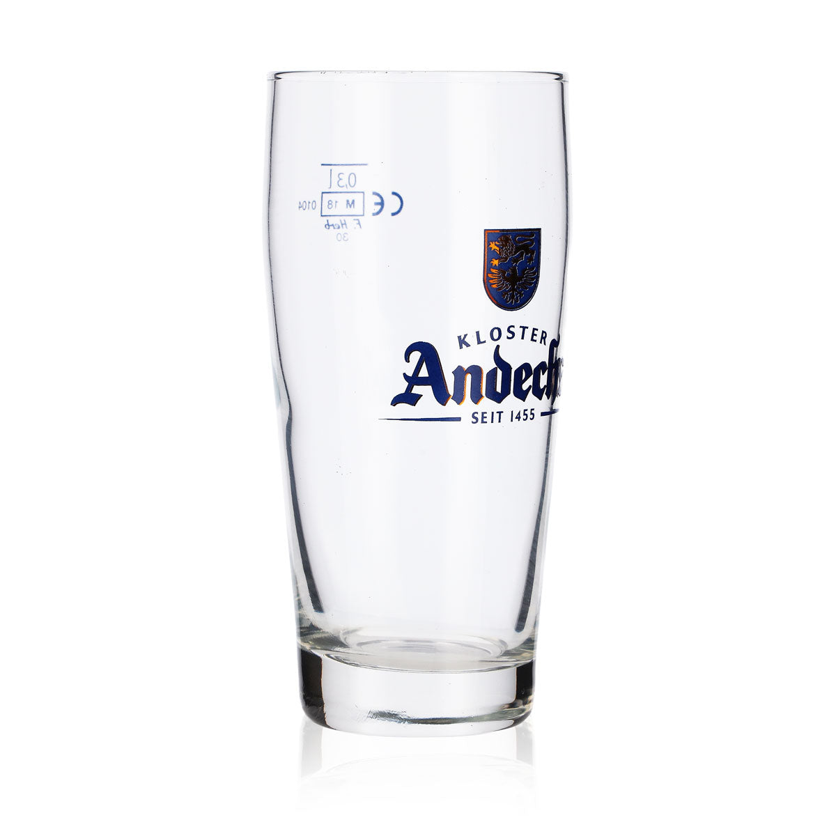 6 verres à bière Andechs 0,3 l Willi-Becher Logo bleu F.Herb – Vue 3