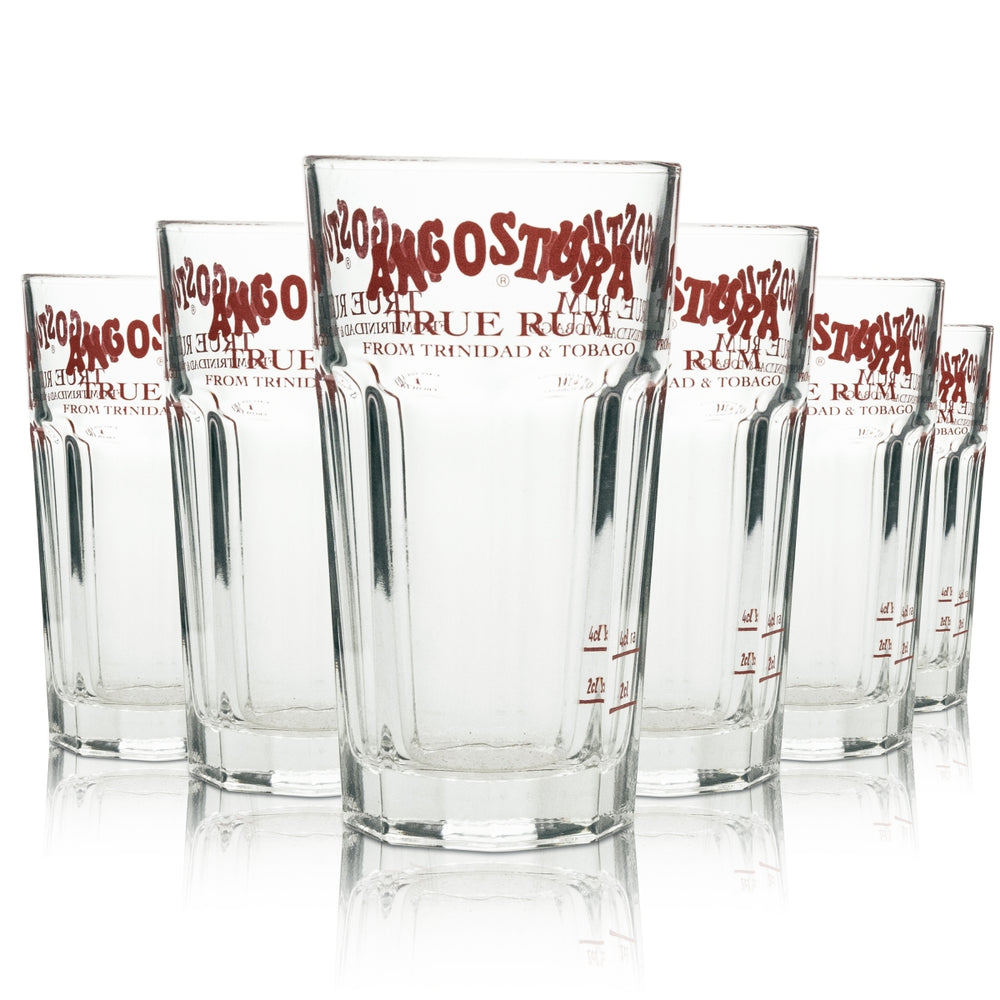 6 verres à liqueur Angostura 0,2 l, verre à long drink « True Rum »