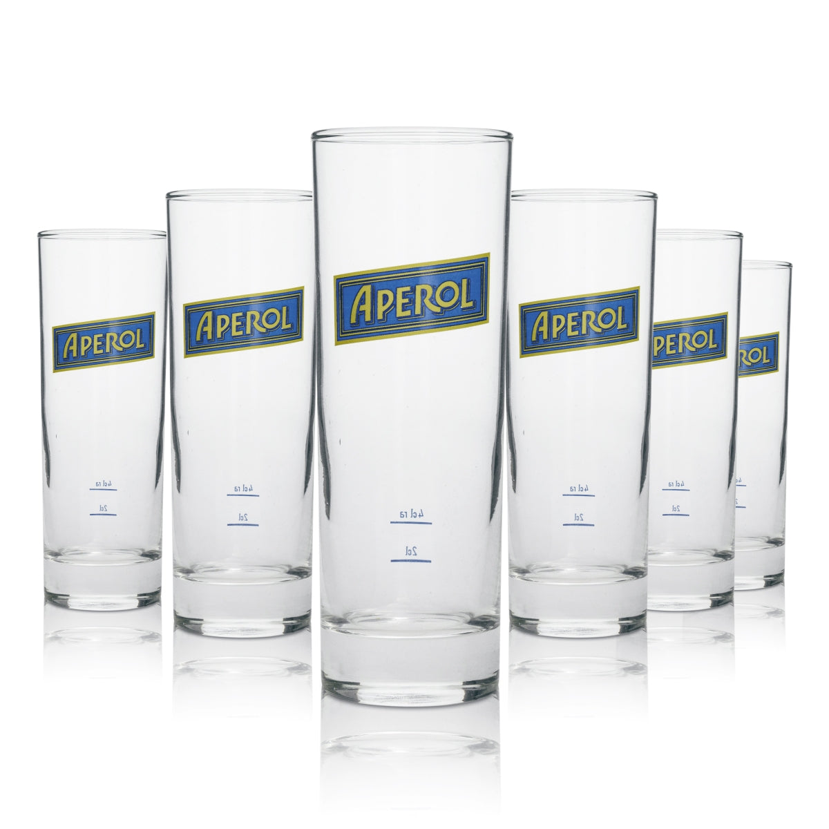 6 verres à liqueur Aperol Longdrink ronds 27 cl