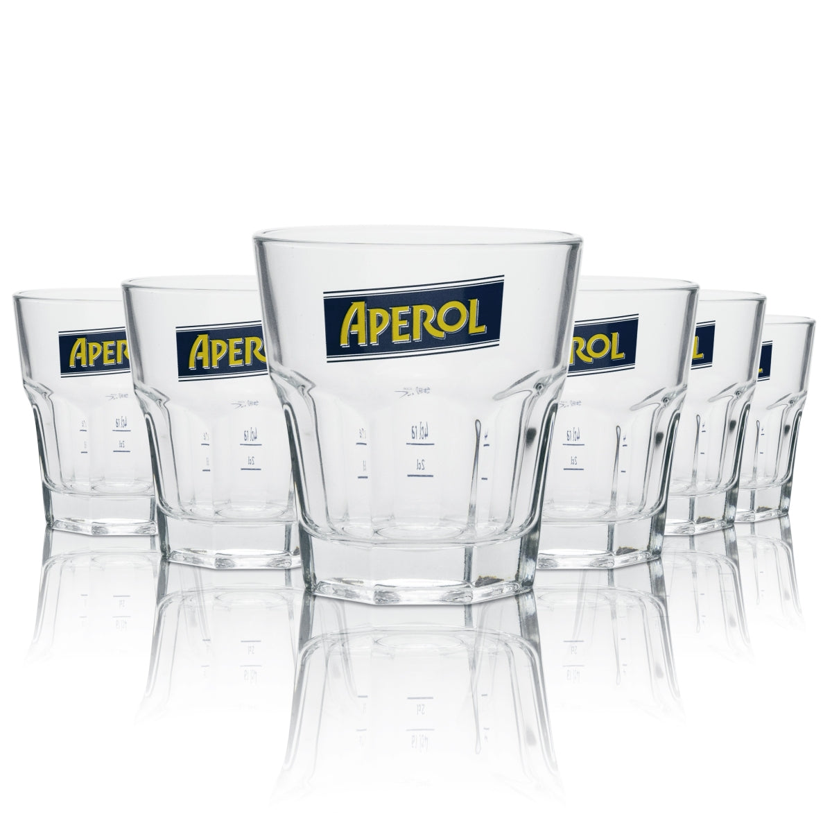 6 verres à liqueur Aperol Tumbler nouveau logo