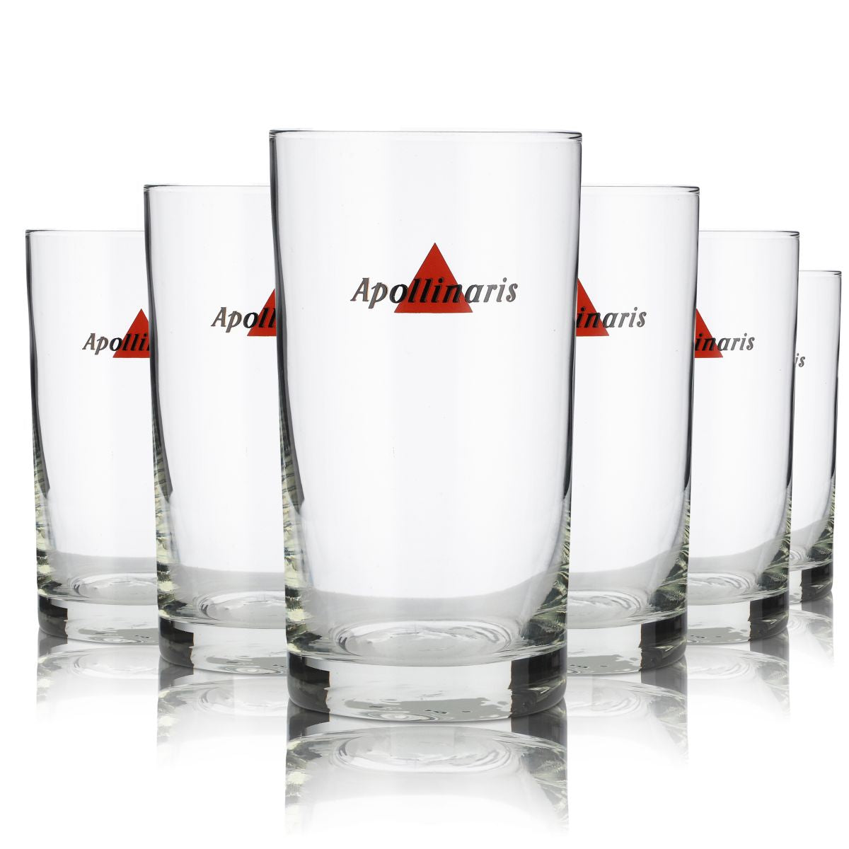 6x Apollinaris verre 0,2 l Willi Becher verre à eau minérale ensemble de verres à jus Gastro
