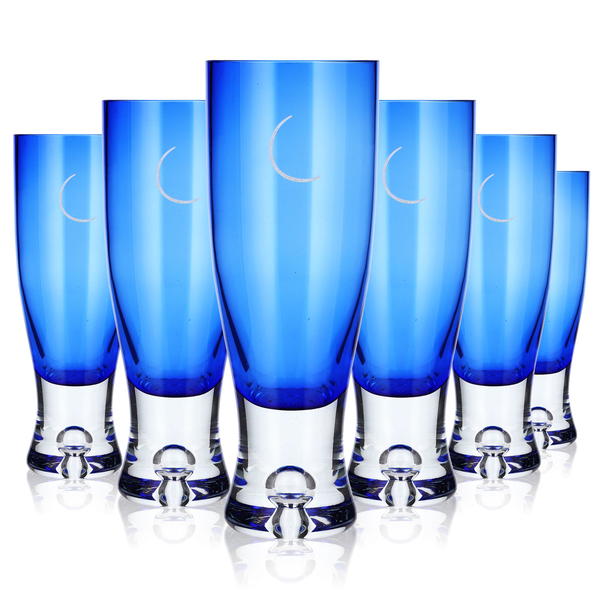 6 gobelets Apollo en verre de 0,35 l « Lune »