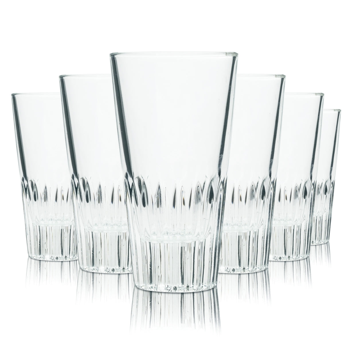 6 verres Arcoroc Professional 0,16 l avec relief et contour imprimé