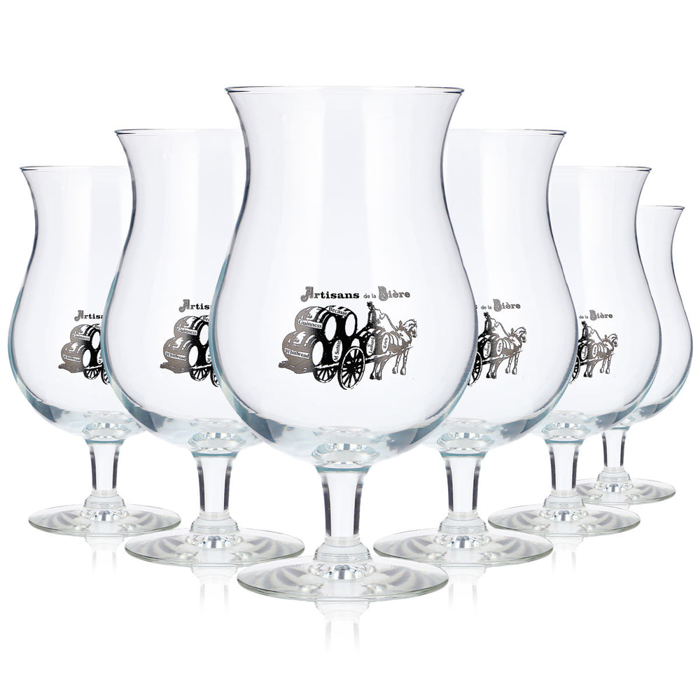 6 verres à bière Artisans de la Bière, 0,6 l, modèle « Pokal » en Durobor, Grand Cru (lot de 6)