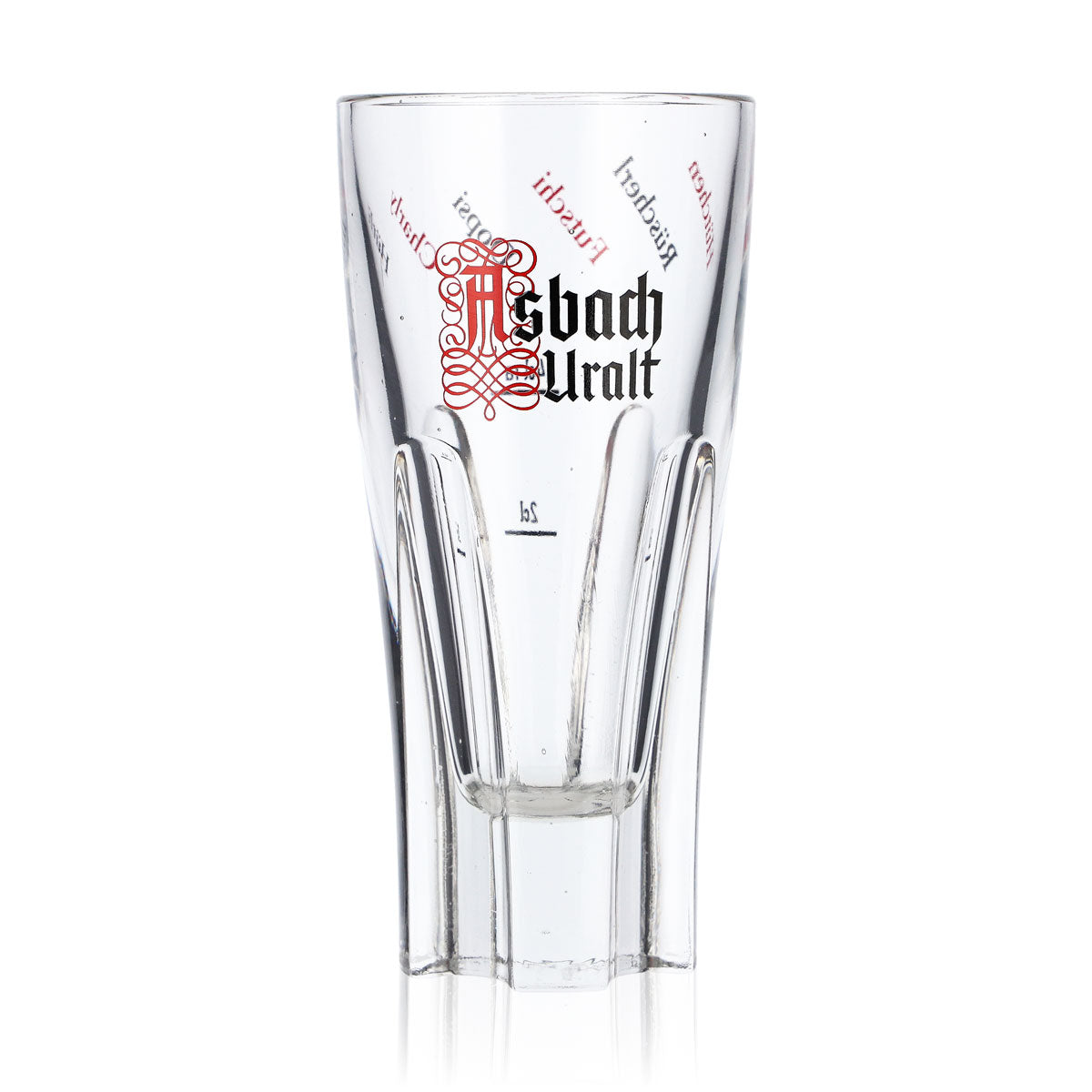 6 verres à brandy Asbach 2 cl/4 cl avec logo Stamper Uralt  « Hütchen Rüscher » Rastal – Vue 2