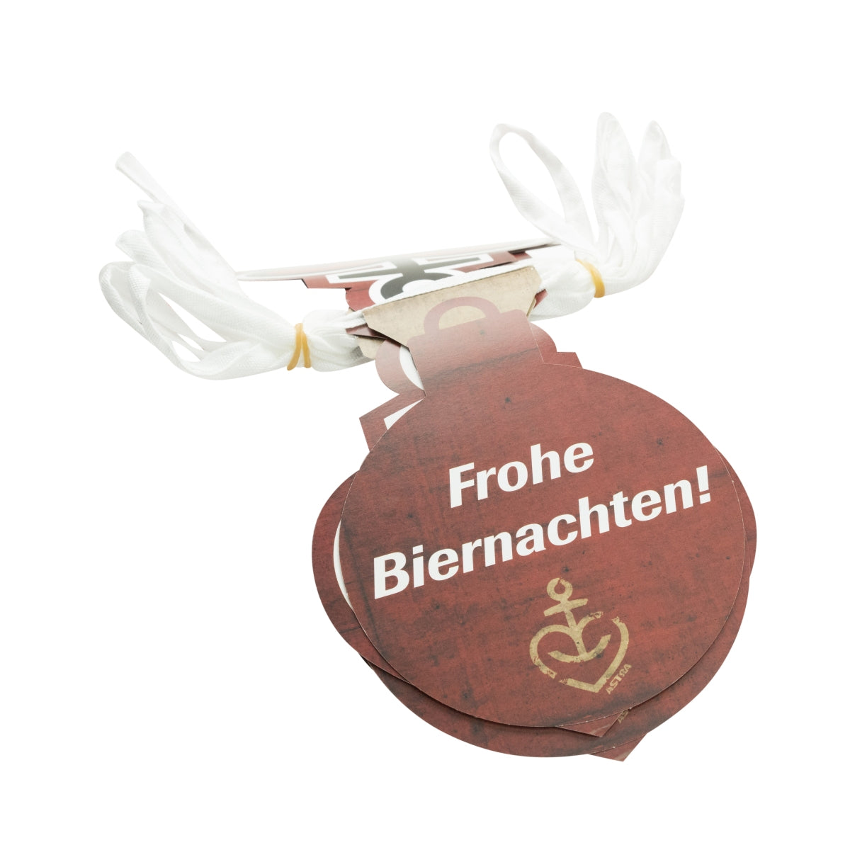 6x guirlande en papier Astra Bier avec fanions en forme de cœur et d'ancre – Vue 3