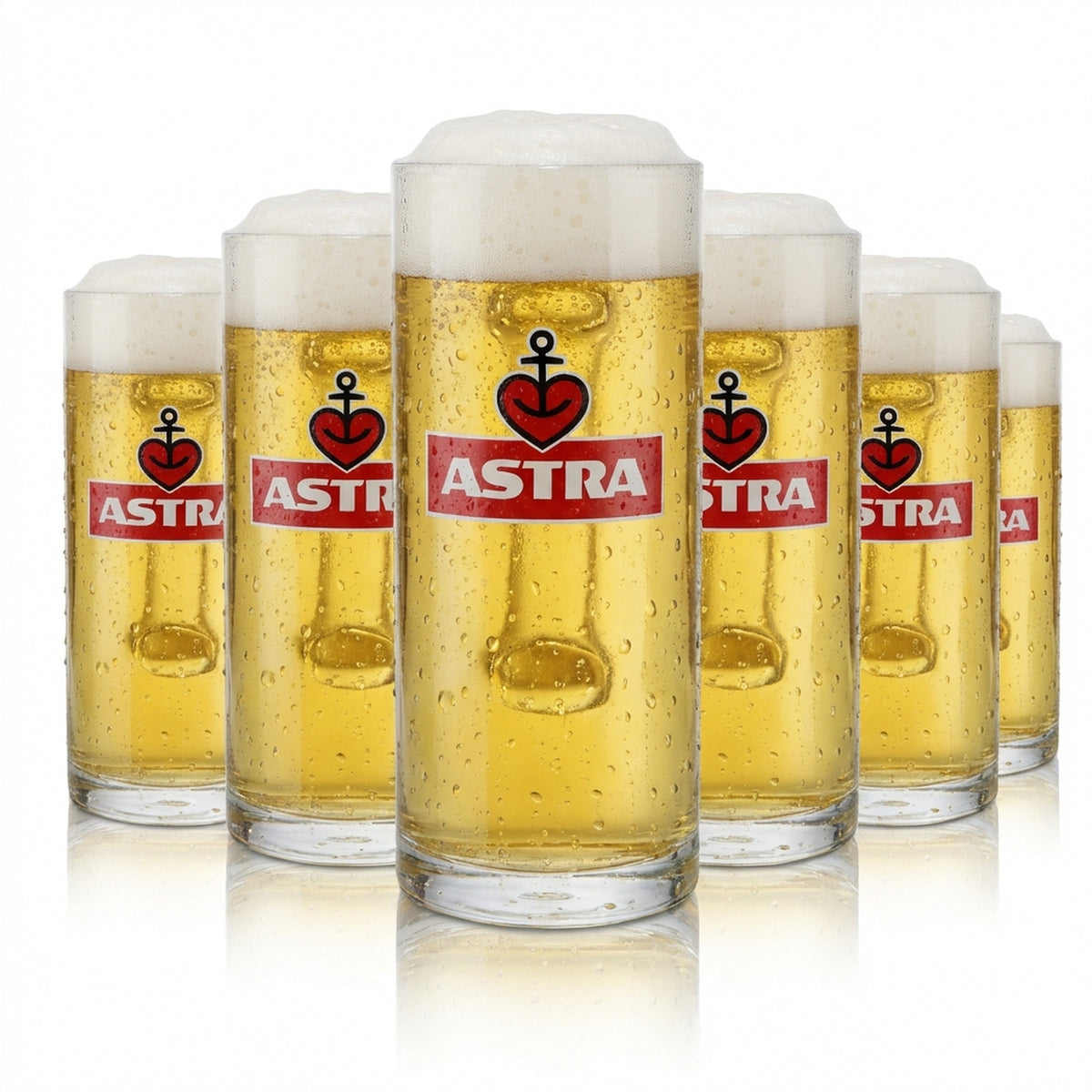 6 verres Astra 0,4 l, chopes à bière, verres Seidel, ensemble de verres, brasserie Hamburg Kiez Späti