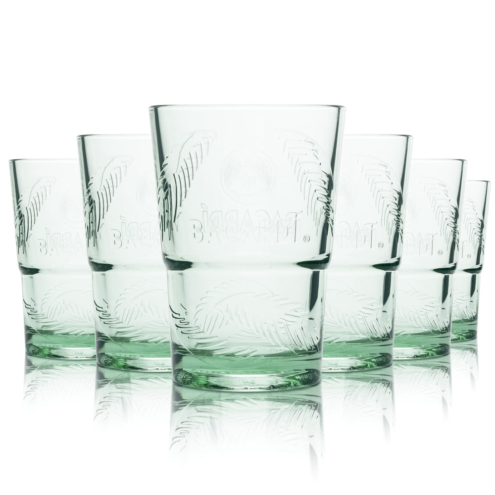 6 verres Bacardi 0,3 l verres à cocktail long drink verts Cuba Libre palmiers