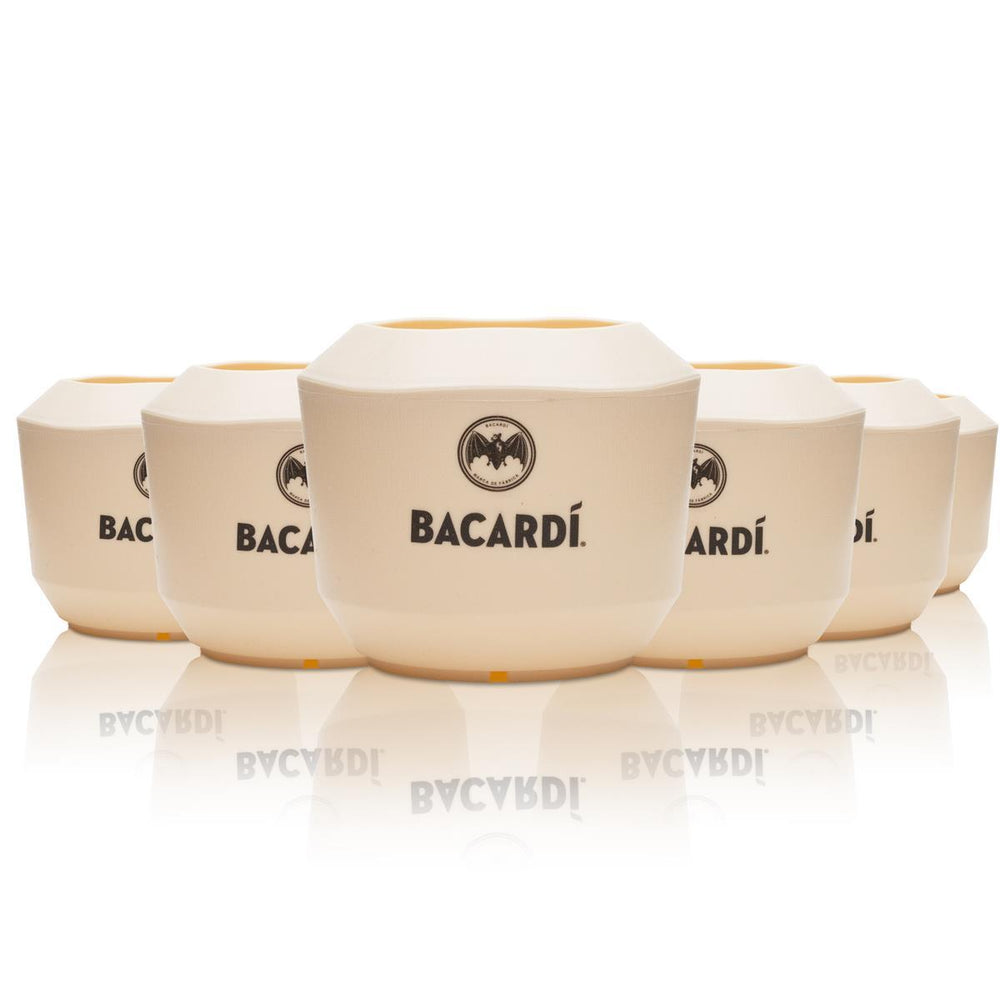 6 verres Bacardi 0,48 l, gobelets en plastique, verres à long drink, cocktail, apéritif