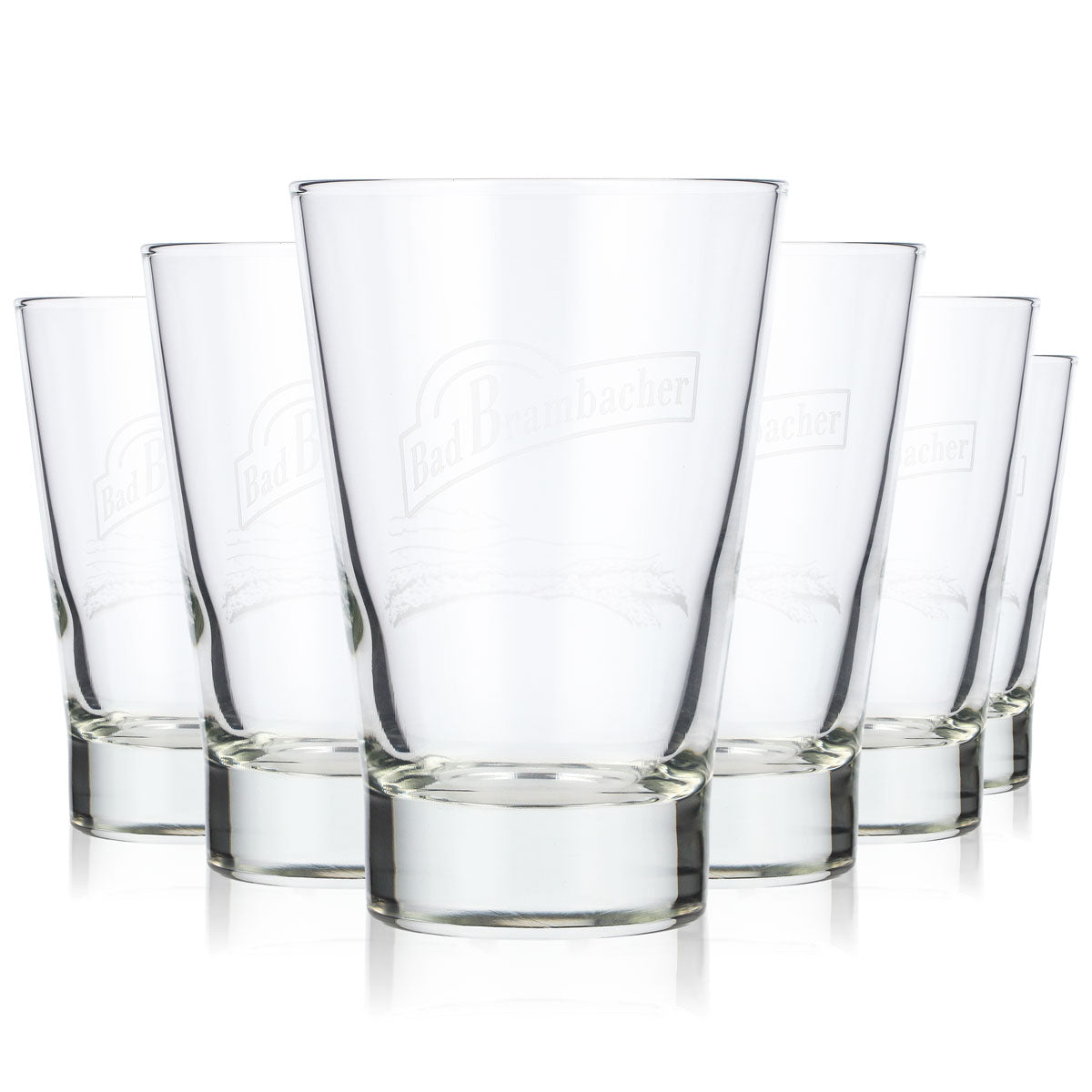 6x verres à eau Bad Brachmbacher Wasser Glas Limoglas