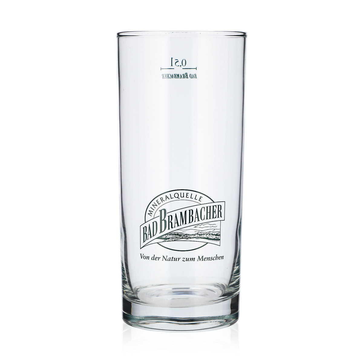 6 verres à eau Bad Brambacher de 0,5 l, logo vert (lot de 6)