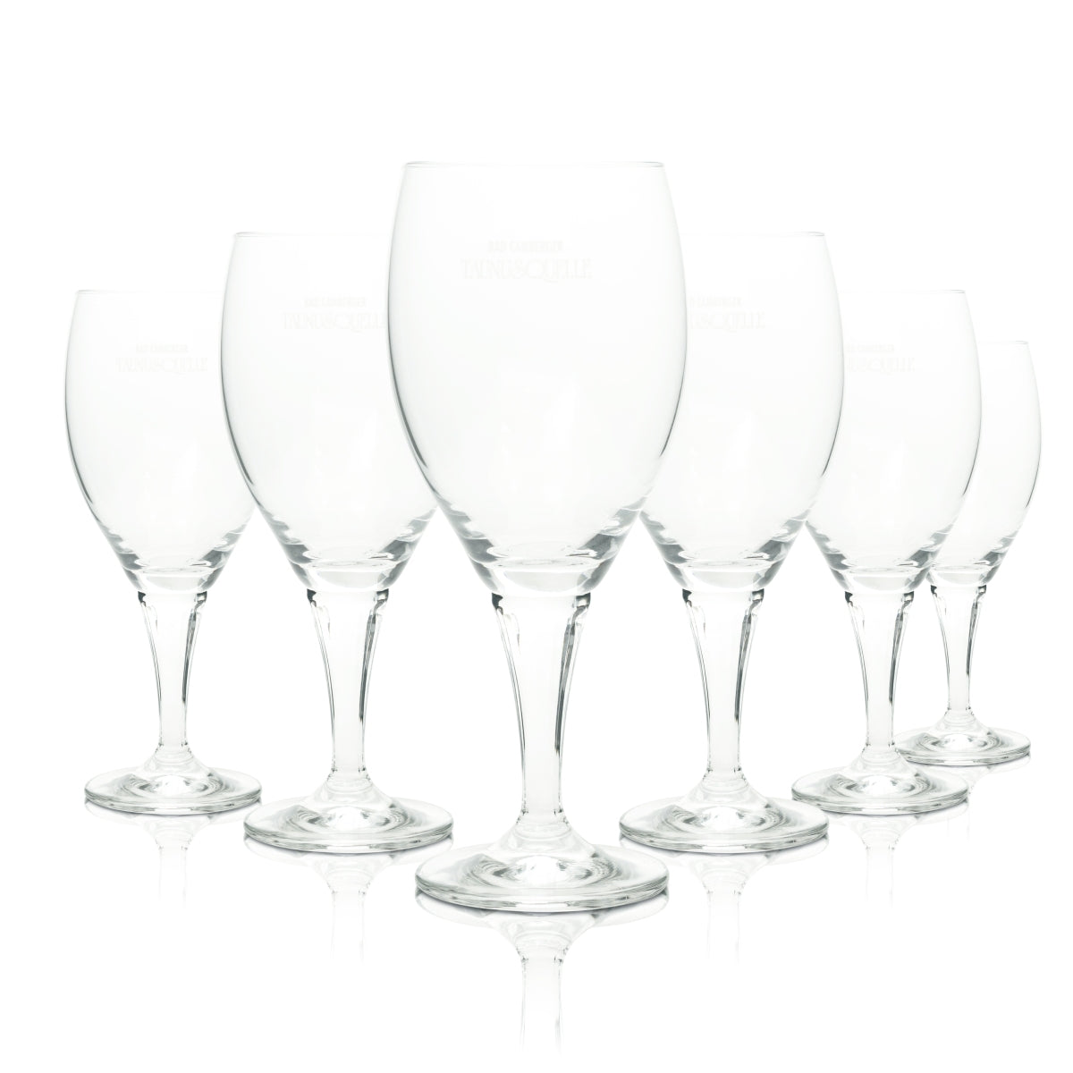 6 verres à eau Bad Camberger 0,3 l, coupe Taunusquelle Sahm Gastro Hotel