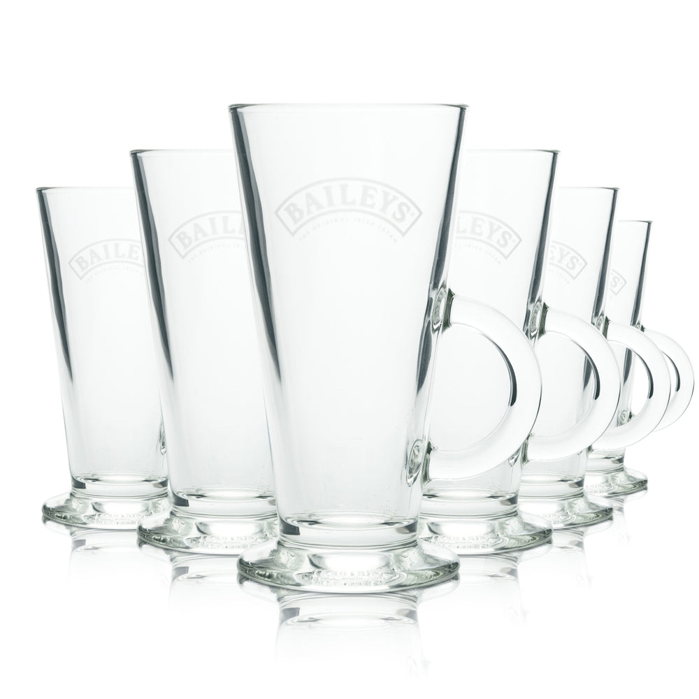 6 verres Baileys 0,2 l avec anse, verres à long drink, cocktail, café latte macchiato
