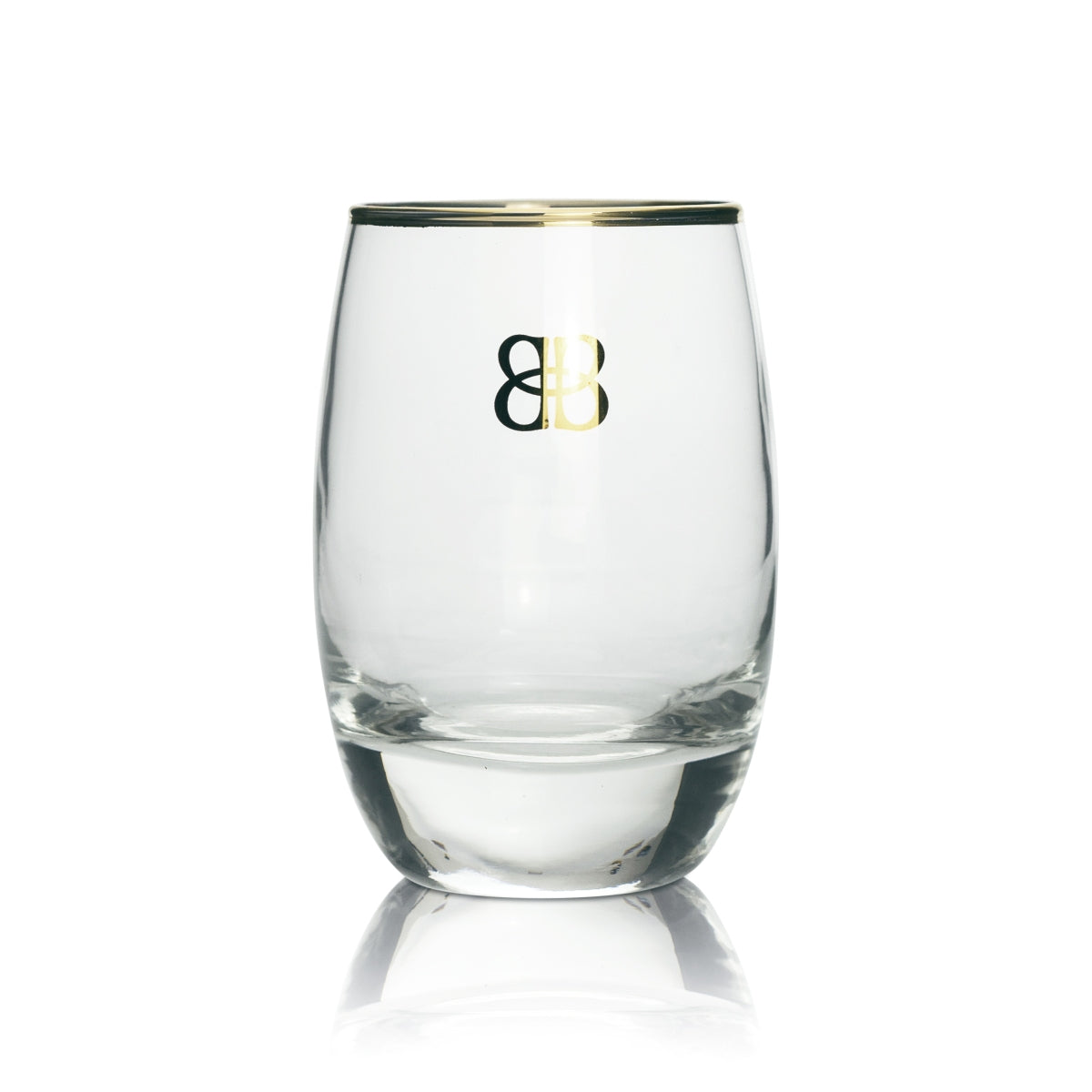 6 verres à liqueur Baileys avec bord doré et logo doré – Vue 2