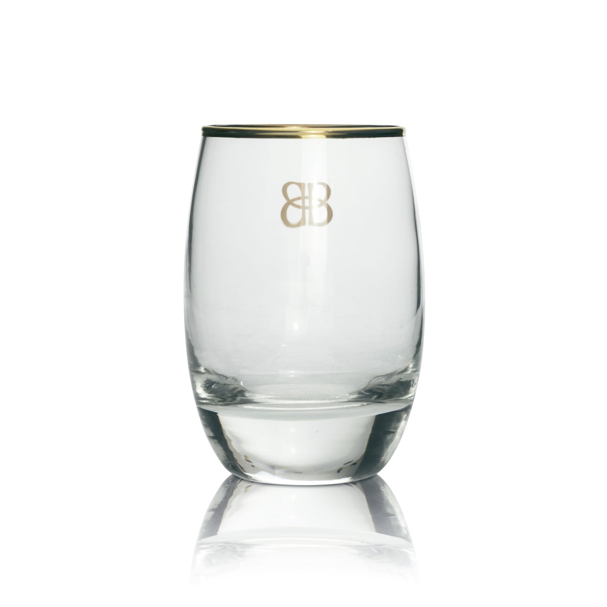 6 verres à liqueur Baileys avec bord doré et logo doré – Vue 3