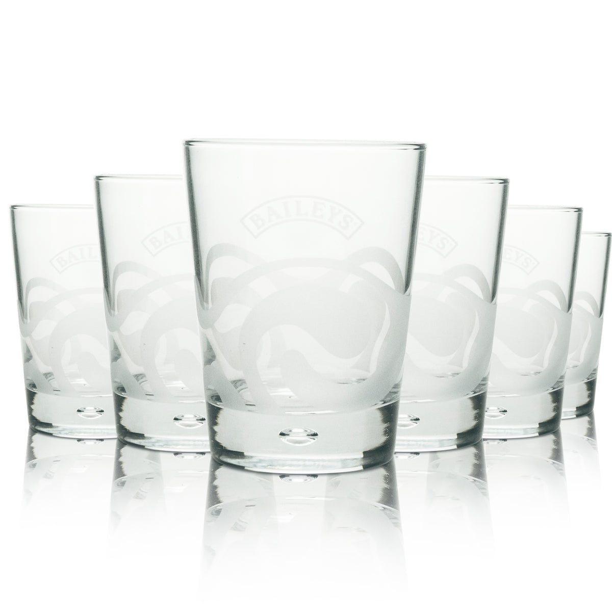 6 verres à liqueur Baileys Tumbler On Ice, motif blanc