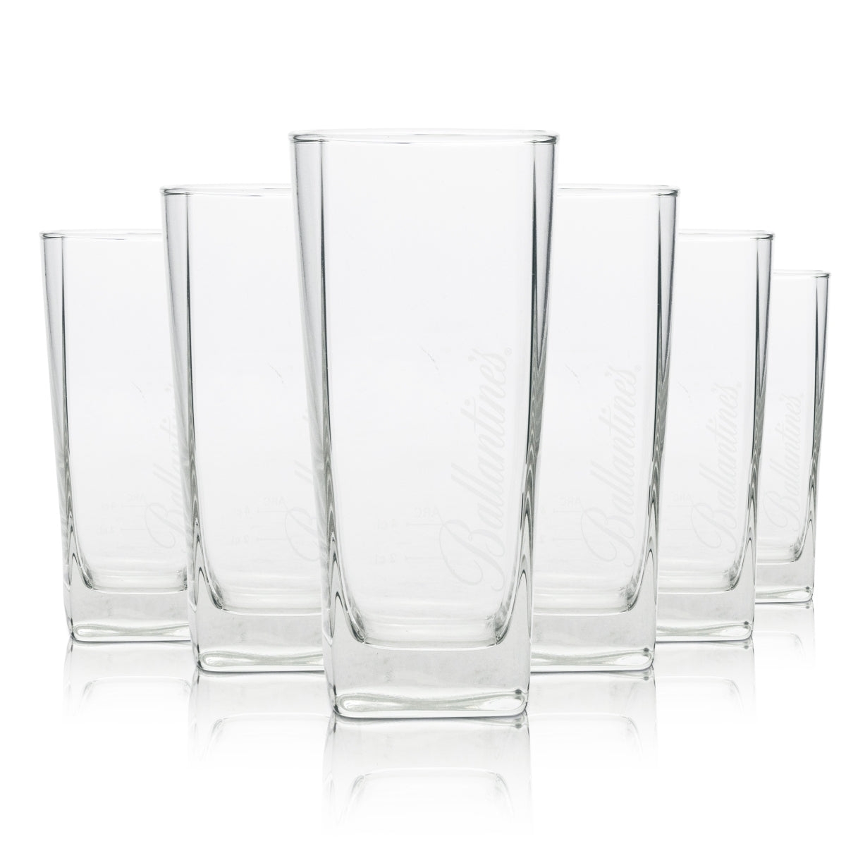 6 verres à whisky Ballantines 0,3 l, verre à long drink