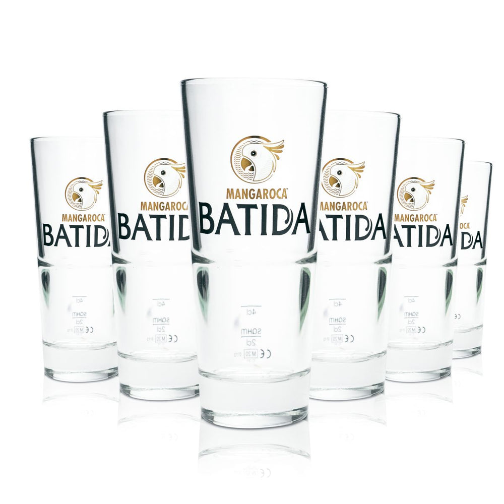 6 verres Batida de Coco 0,29 l Verres à long drink Cocktail Forme en V Empilables Mangaroca