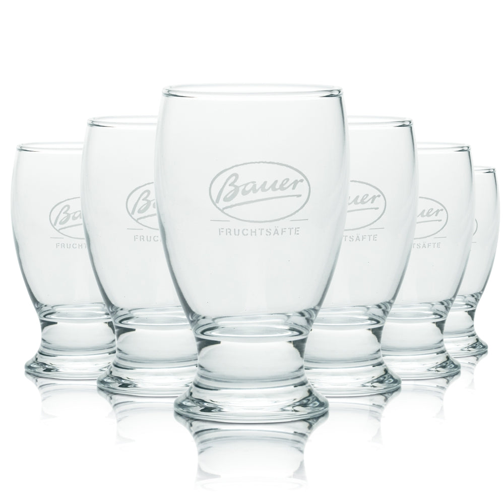 6x Bauer verre 0,12 l gobelet coupe verres fruits jus eau limonade spritz