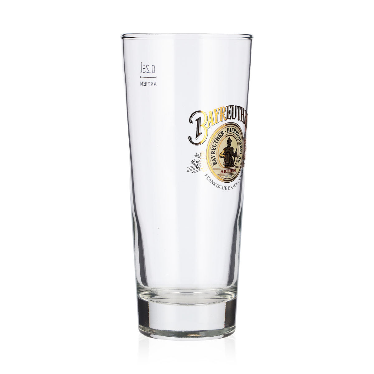 Lot de 6 verres à bière de Bayreuth, 0,25 l, verres droits, verres à bière Frankonia, verres à bière Seidel – Vue 3