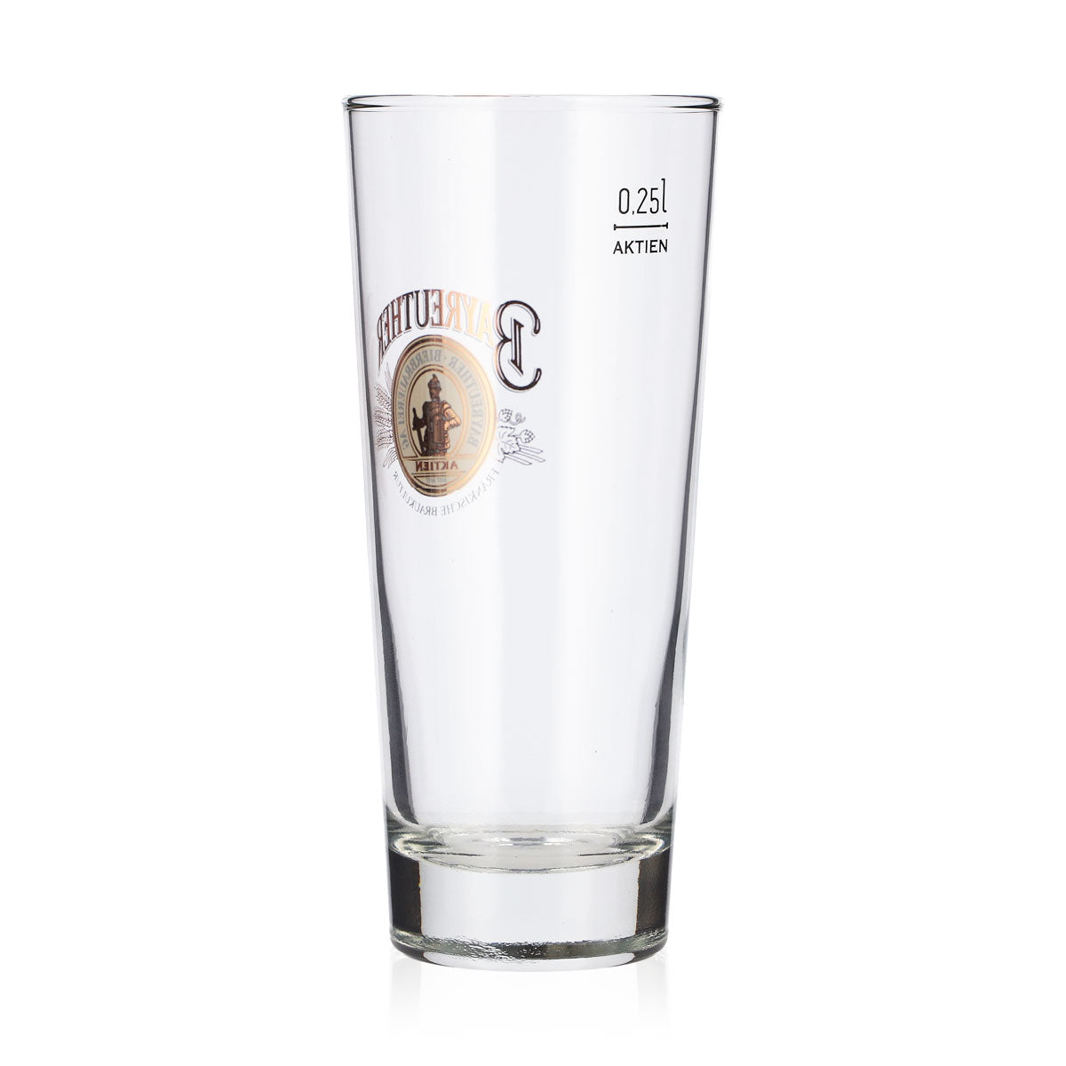 Lot de 6 verres à bière de Bayreuth, 0,25 l, verres droits, verres à bière Frankonia, verres à bière Seidel – Vue 4